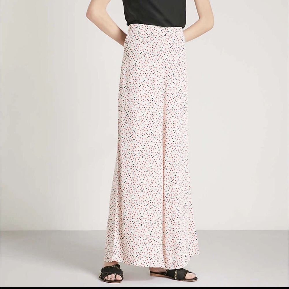 Free People Easy Peasy Cherry Print Wide Leg Pant